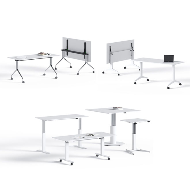 PIEGO, CHIUDO, SEGUO TABLES by LAS